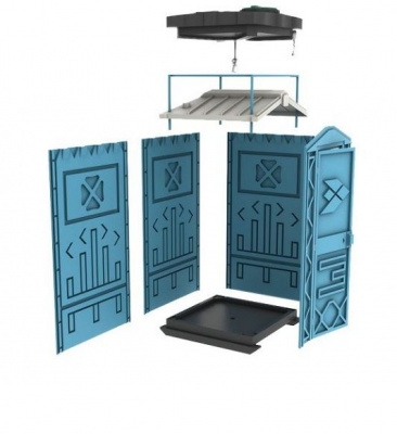 Душевая кабина ЭКОСТАЙЛ ECOGR 200 ЛИТРОВ (летний душ с подогревом) в Омске